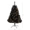 4ft. Pre-Lit Black Artificial Christmas Tree, Clear LED Lights